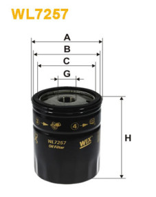WL7257 Olejový filter WIX FILTERS