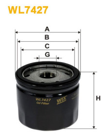 WL7427 Olejový filter WIX FILTERS