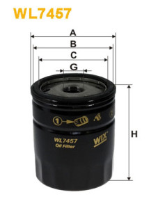 WL7457 Olejový filter WIX FILTERS