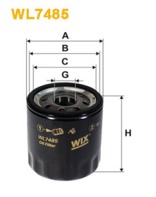 WL7485 Olejový filter WIX FILTERS