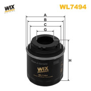 WL7494 Olejový filter WIX FILTERS