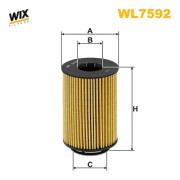 WL7592 Olejový filter WIX FILTERS