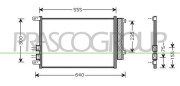 AA080C003 Kondenzátor klimatizácie PrascoSelection PRASCO