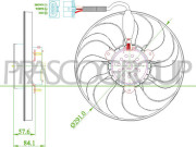 AD0163310 Ventilátor chladenia motora PRASCO