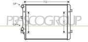 AD322R015 Chladič motora PrascoSelection PRASCO