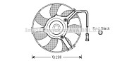 AI7504 Ventilátor chladenia motora PRASCO