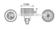 AI8374 Elektromotor vnútorného ventilátora PRASCO