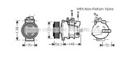 AIK330 Kompresor klimatizácie PRASCO