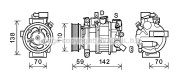 AIK402 Kompresor klimatizácie PRASCO