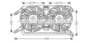 AL7512 Ventilátor chladenia motora PRASCO