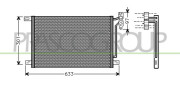 BM018C002 Kondenzátor klimatizácie PrascoSelection PRASCO