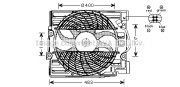 BW7509 Ventilátor chladenia motora PRASCO