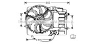 BW7516 Ventilátor chladenia motora PRASCO