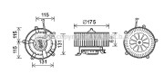 BW8478 Elektromotor vnútorného ventilátora PRASCO