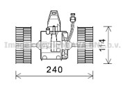 BW8491 Elektromotor vnútorného ventilátora PRASCO