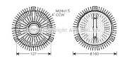 BWC323 Spojka ventilátora chladenia PRASCO