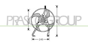 CI304F002 Ventilátor chladenia motora PrascoSelection PRASCO