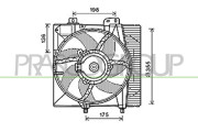 CI304F004 Ventilátor chladenia motora PrascoSelection PRASCO