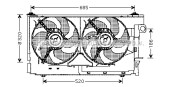 CN7522 Ventilátor chladenia motora PRASCO