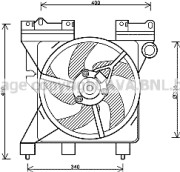 CN7547 Ventilátor chladenia motora PRASCO