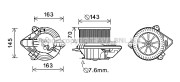 CN8510 Elektromotor vnútorného ventilátora PRASCO