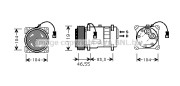 CNK019 Kompresor klimatizácie PRASCO
