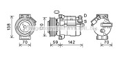 CTK063 Kompresor klimatizácie PRASCO
