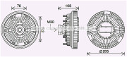 DFC080 Spojka ventilátora chladenia PRASCO