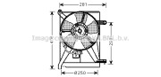 DW7510 Ventilátor chladenia motora PRASCO