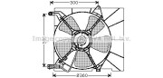 DW7514 Ventilátor chladenia motora PRASCO