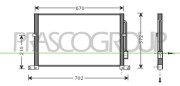 FD107C001 Kondenzátor klimatizácie PrascoSelection PRASCO