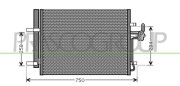 FD110C002 Kondenzátor klimatizácie PrascoSelection PRASCO