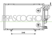 FD346C001 Kondenzátor klimatizácie PrascoSelection PRASCO