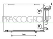 FD602C007 Kondenzátor klimatizácie PrascoSelection PRASCO