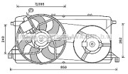 FD7580 Ventilátor chladenia motora PRASCO