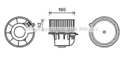 FD8499 Elektromotor vnútorného ventilátora PRASCO