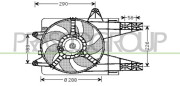 FT132F001 Ventilátor chladenia motora PrascoSelection PRASCO