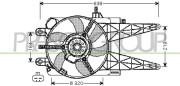 FT133F001 Ventilátor chladenia motora PrascoSelection PRASCO