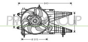 FT340F004 Ventilátor chladenia motora PrascoSelection PRASCO