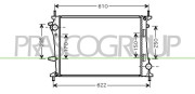FT717R002 Chladič motora PrascoSelection PRASCO