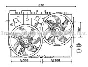 FT7584 Ventilátor chladenia motora PRASCO