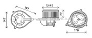 FT8427 Elektromotor vnútorného ventilátora PRASCO