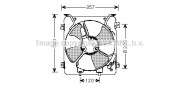 HD7523 Ventilátor chladenia motora PRASCO