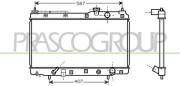 HD820R001 Chladič motora PrascoSelection PRASCO