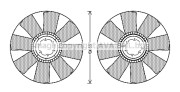 IVB122 Koleso ventilátora chladenia motora PRASCO