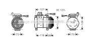 IVK075 Kompresor klimatizácie PRASCO