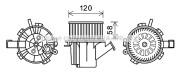 MC8018 Elektromotor vnútorného ventilátora PRASCO