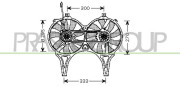 ME035F003 Ventilátor chladenia motora PrascoSelection PRASCO