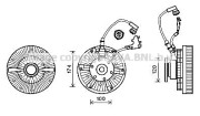 MEC260 Spojka ventilátora chladenia PRASCO