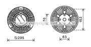 MNC067 Spojka ventilátora chladenia PRASCO